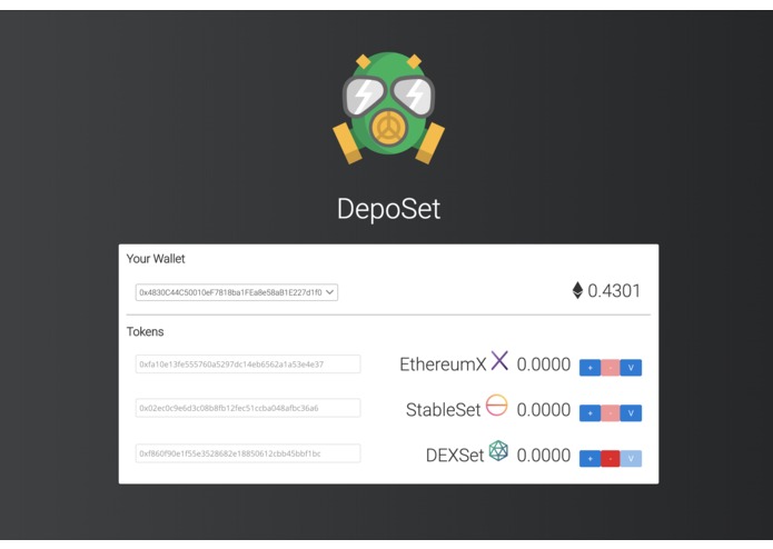 DepoSet – screenshot 2