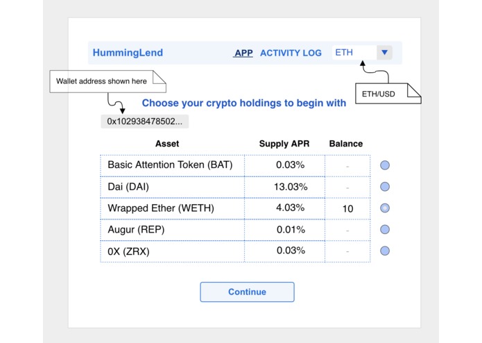 HummingLend – screenshot 2