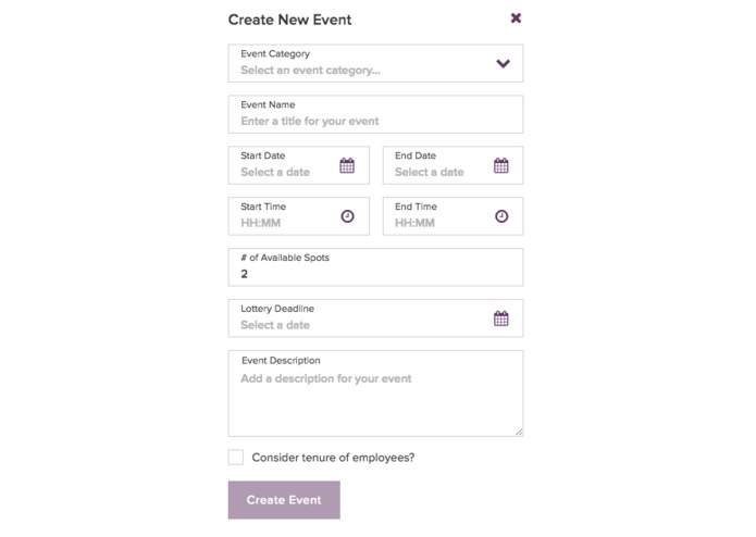 Wayfair Event Lottery App – screenshot 1
