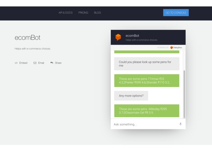 rcBot for e-commerce – screenshot 2