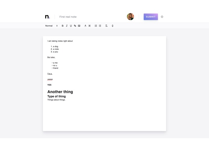noter – screenshot 5