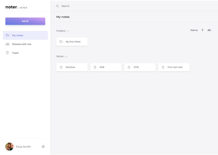 noter – screenshot 2
