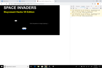 Space Invaders: StuyHacks VII Edition