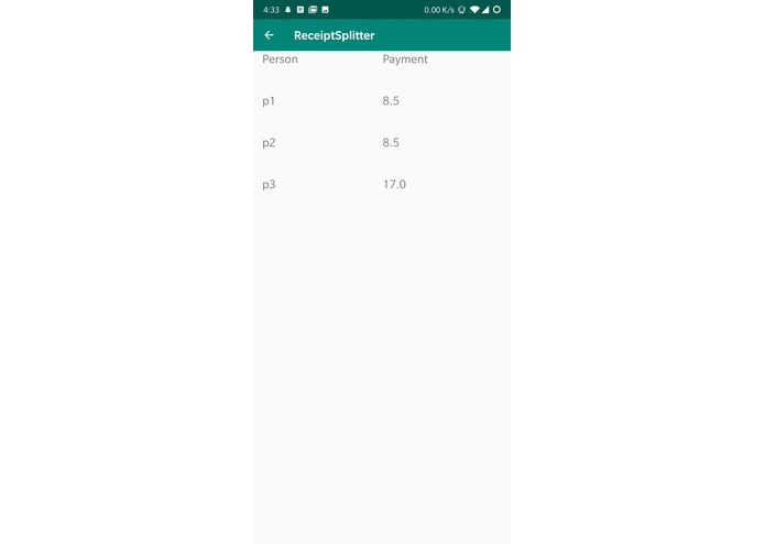 ReceiptSplitter – screenshot 3