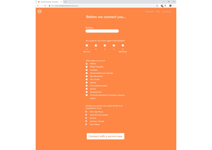 Suicide Prevention Connection – screenshot 2