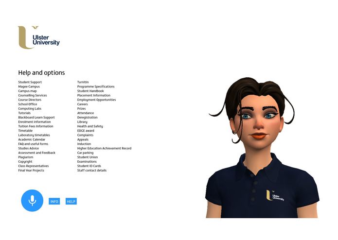 Martha, your digital friend for support at University – screenshot 2