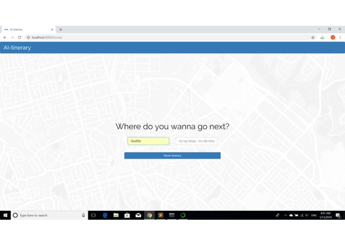 AI-tinerary – screenshot 4