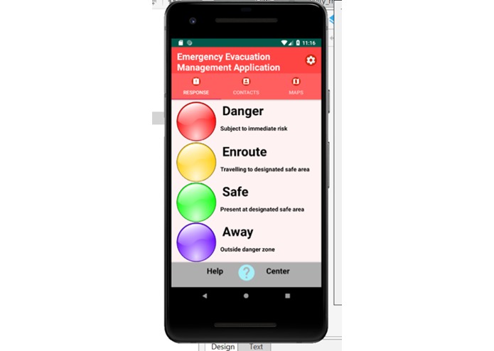 E.E.M.A. (Emergency Evacuation Management Application) – screenshot 2