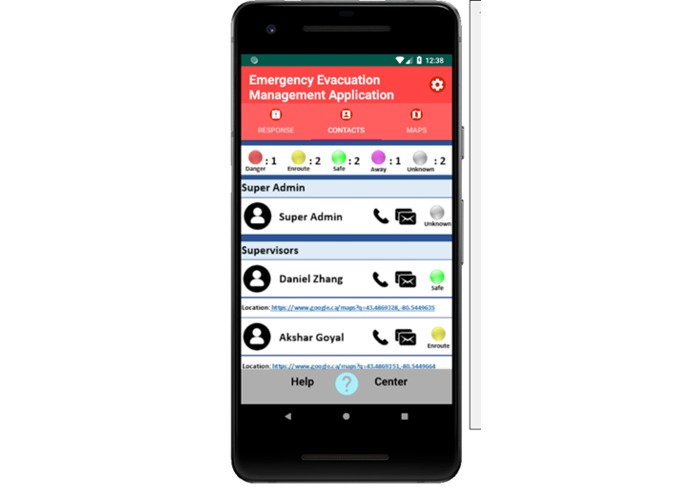 E.E.M.A. (Emergency Evacuation Management Application) – screenshot 4