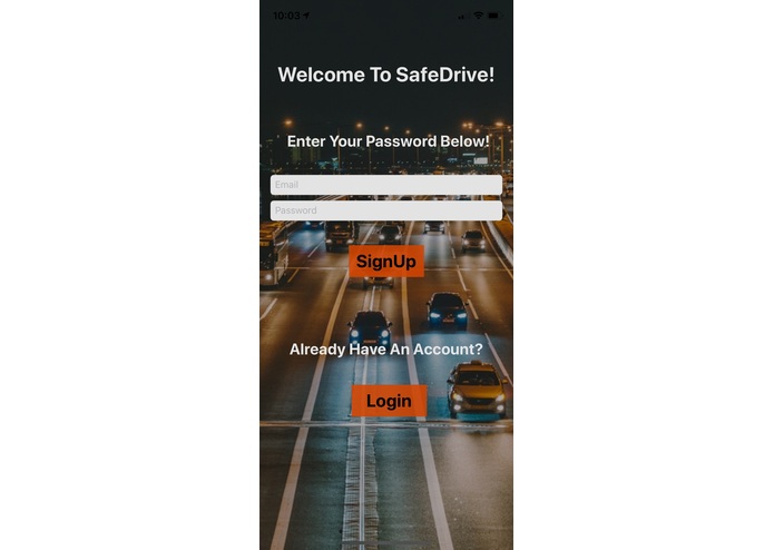 SafeDrive – screenshot 1