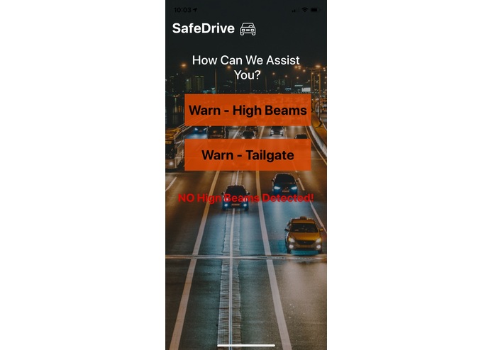 SafeDrive – screenshot 2