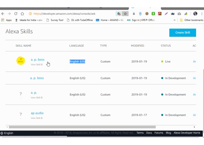 ap-boss-Alexa-skill(skill name-a. p. boss) – screenshot 4