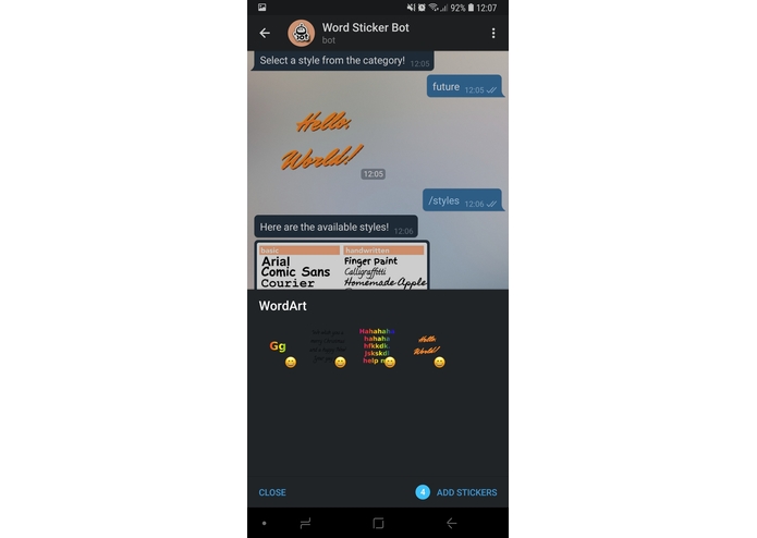 DX - Word Sticker Bot – screenshot 1