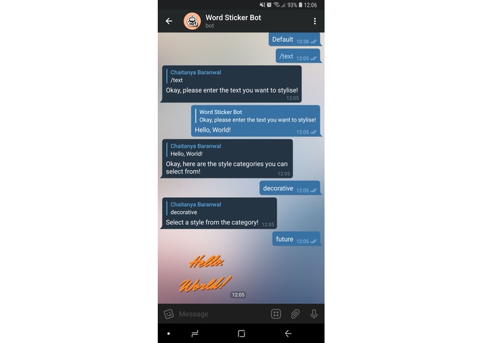 DX - Word Sticker Bot – screenshot 2
