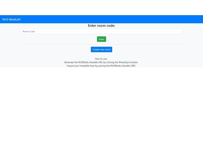 EO - NUS MeetLah! – screenshot 2