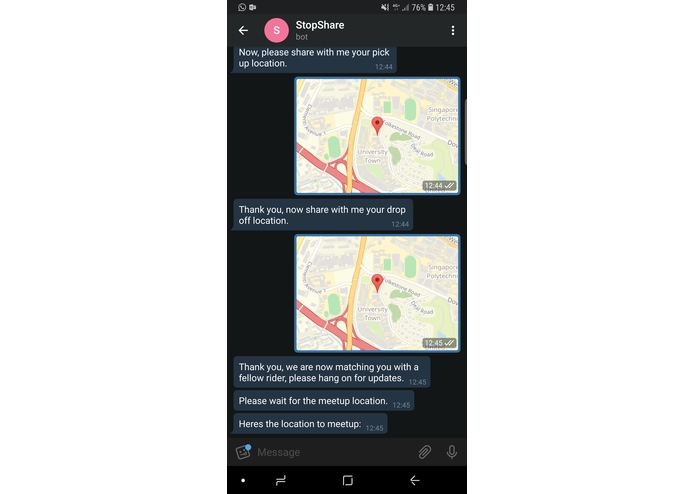 ET-StopShare:Pairing you with a passenger for car ride – screenshot 3