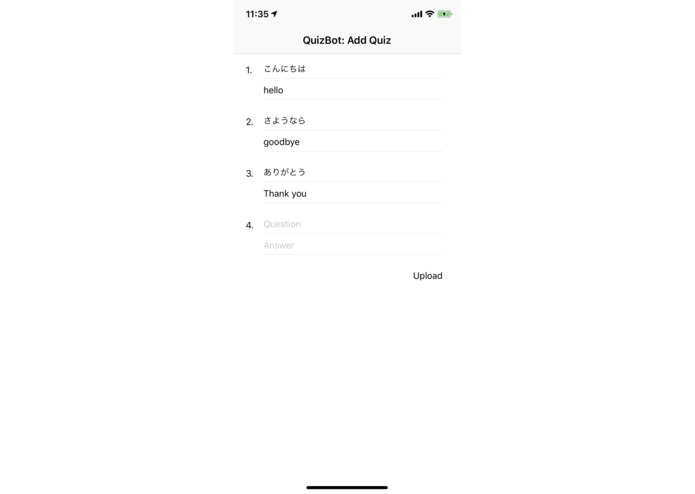 QuizBot – screenshot 1