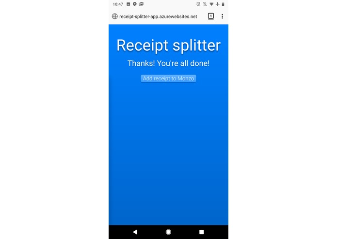 Receipt splitter – screenshot 5