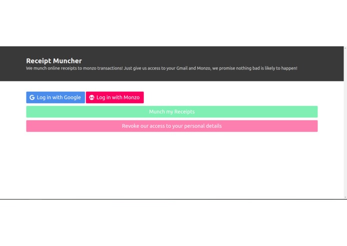 Receipt Muncher – screenshot 1