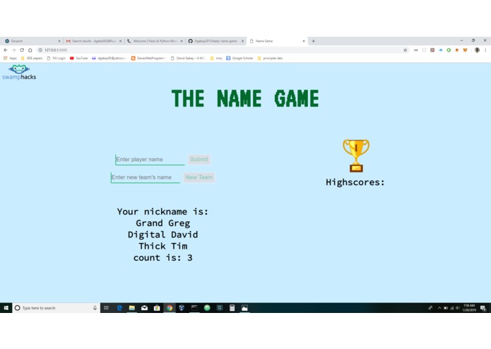 The Name Game – screenshot 2
