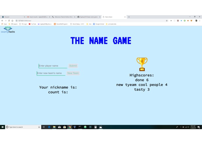 The Name Game – screenshot 3