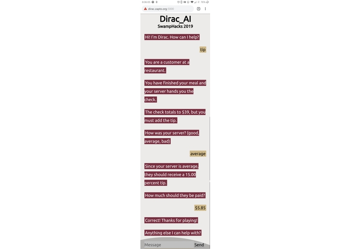 Dirac – screenshot 2