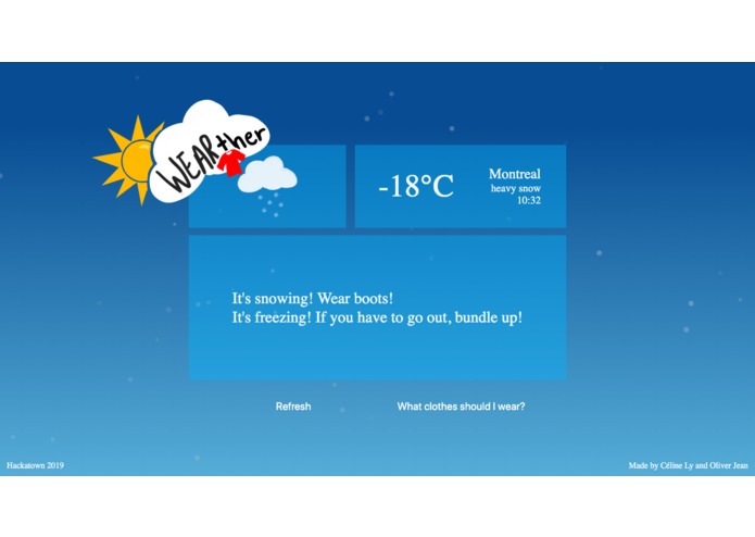 WEARther  – screenshot 1