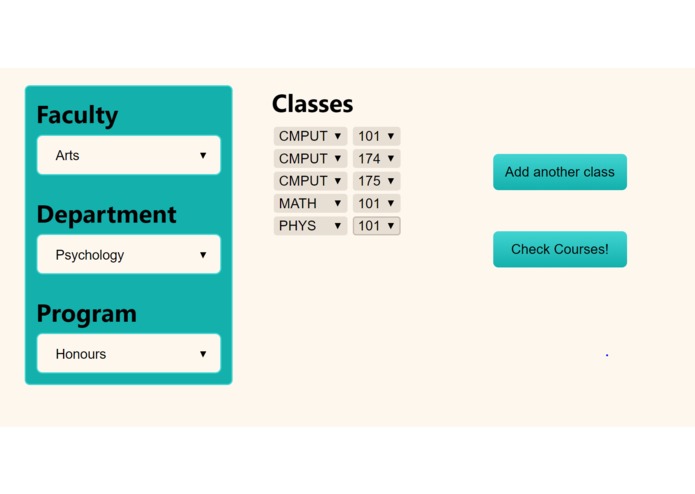 UofA-advisor – screenshot 1
