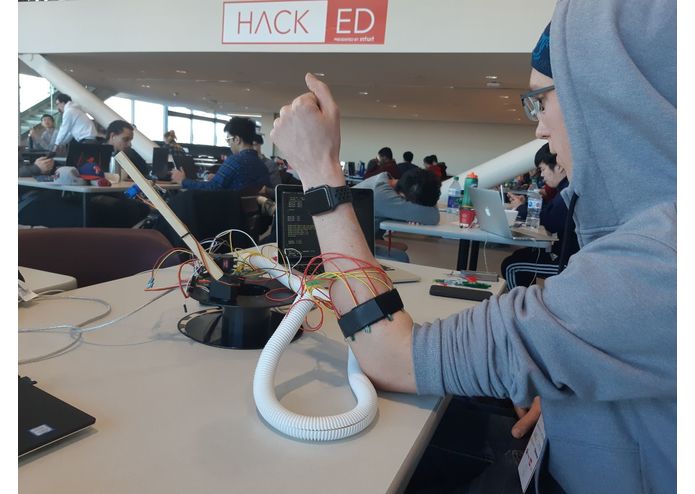 Gesture Controlled Desktop Robotic Arm – screenshot 1