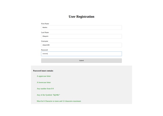 passwordvalidator – screenshot 1