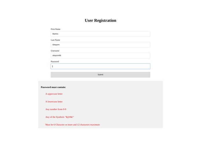 passwordvalidator – screenshot 2
