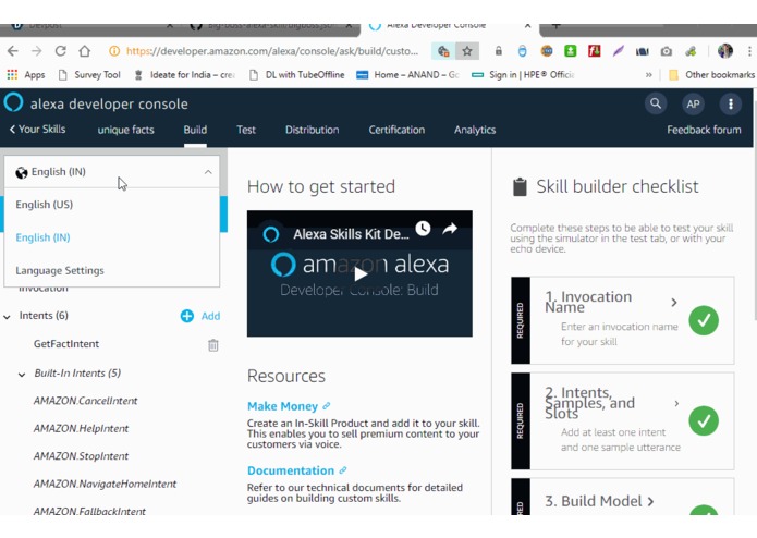 unique-facts-alexa-skill – screenshot 1