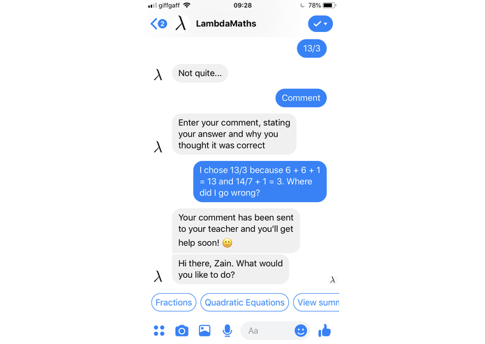 Homework on Facebook?! – screenshot 5