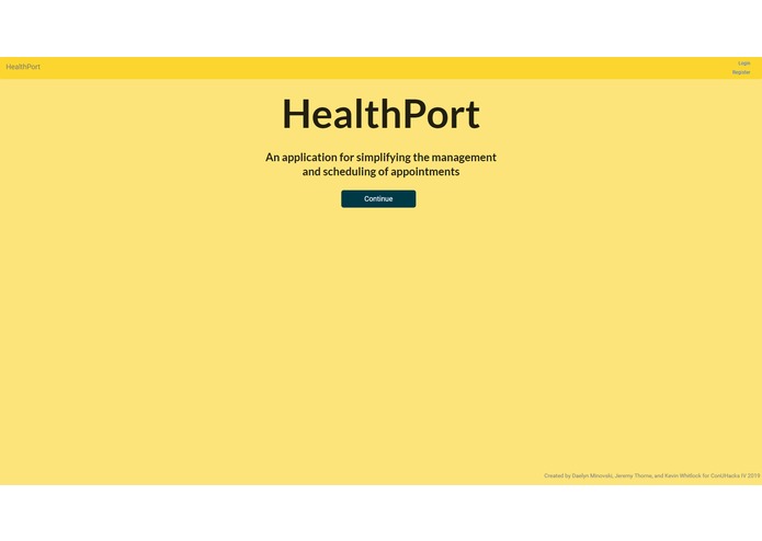 HealthPort – screenshot 1