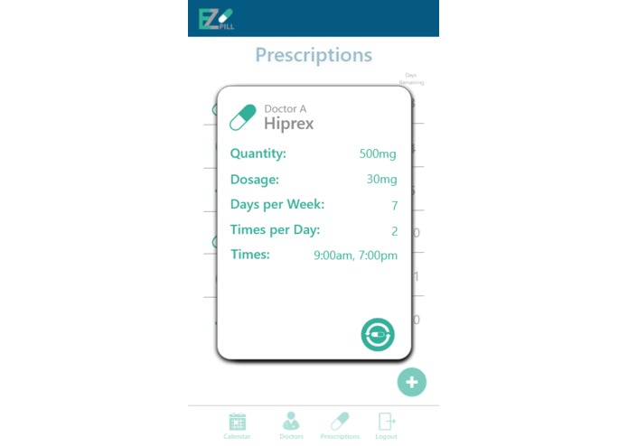 EZPill – screenshot 2