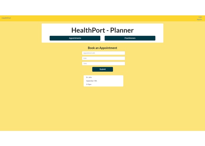 HealthPort – screenshot 2