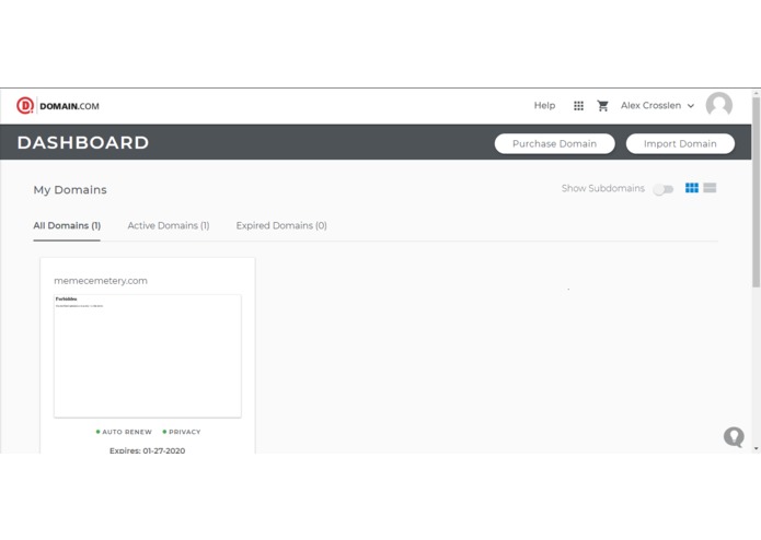 Domain: www.memecemetery.com – screenshot 1