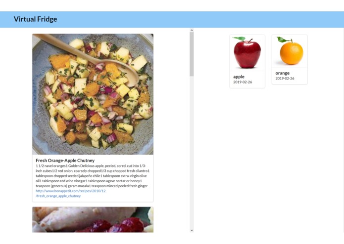 Sustainable IOT Fridge – screenshot 2