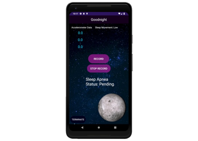 Goodnight - Sleep Apnea Detection App – screenshot 1
