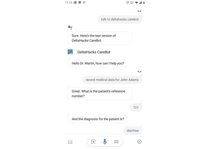 CareBot – screenshot 1