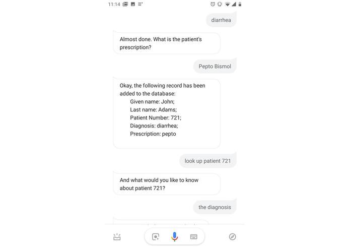 CareBot – screenshot 2