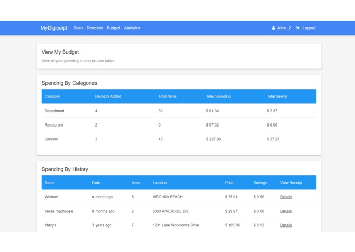 MyDigiceipt – screenshot 2
