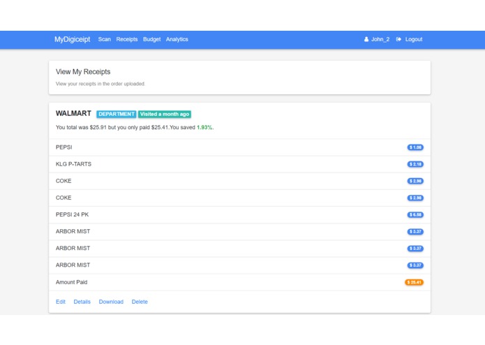 MyDigiceipt – screenshot 5