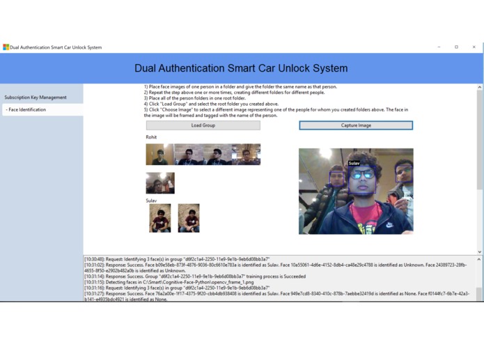 Two factor authentication for Smart Car Lock/unlock – screenshot 1