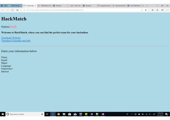 HackMatch – screenshot 1