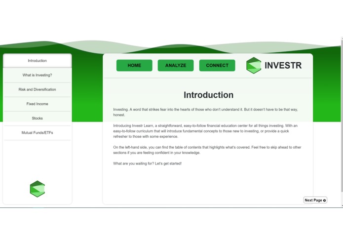 Investr – screenshot 2