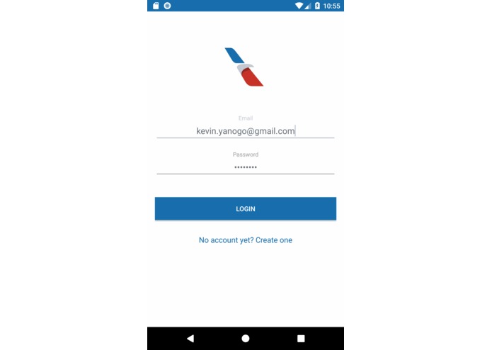 Airline Customer Convenience Mobile Application (ACMA) – screenshot 1