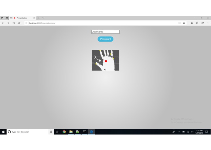 Hand Gesture Password – screenshot 2