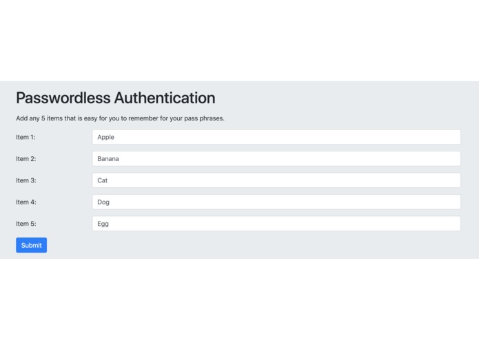PasswordLess Auth – screenshot 1