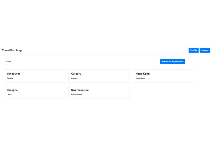 TravelMatching – screenshot 1